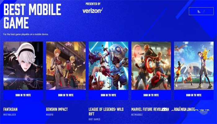 TGA年度最佳移动游戏提名大全